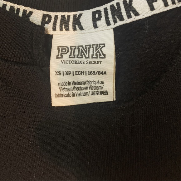 SOLD‼️ Victoria’s Secret PINK black crew neck - Picture 3 of 3